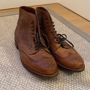 Alden Brown Leather Wingtip Boots